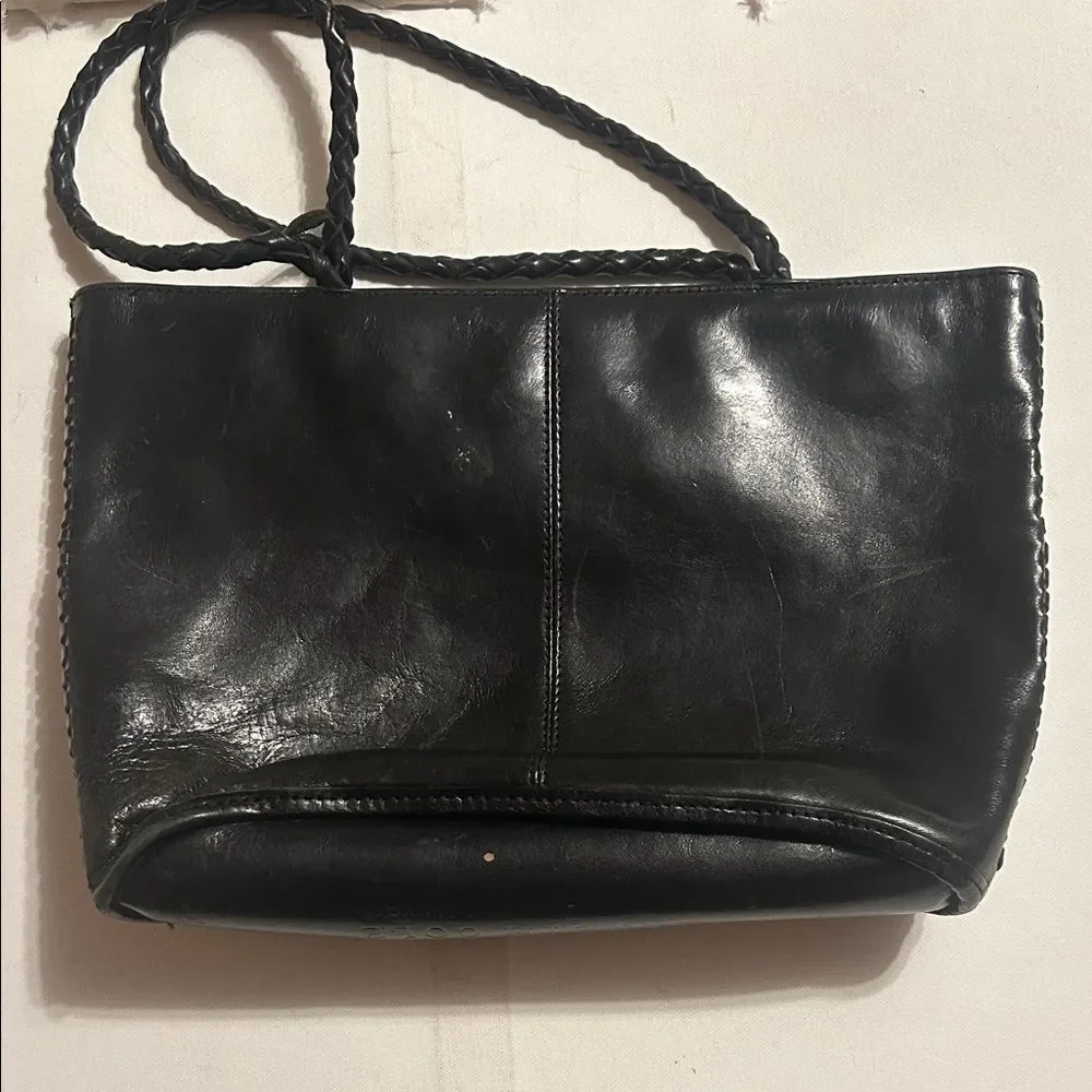 Kenneth Cole New York Black Leather Tote